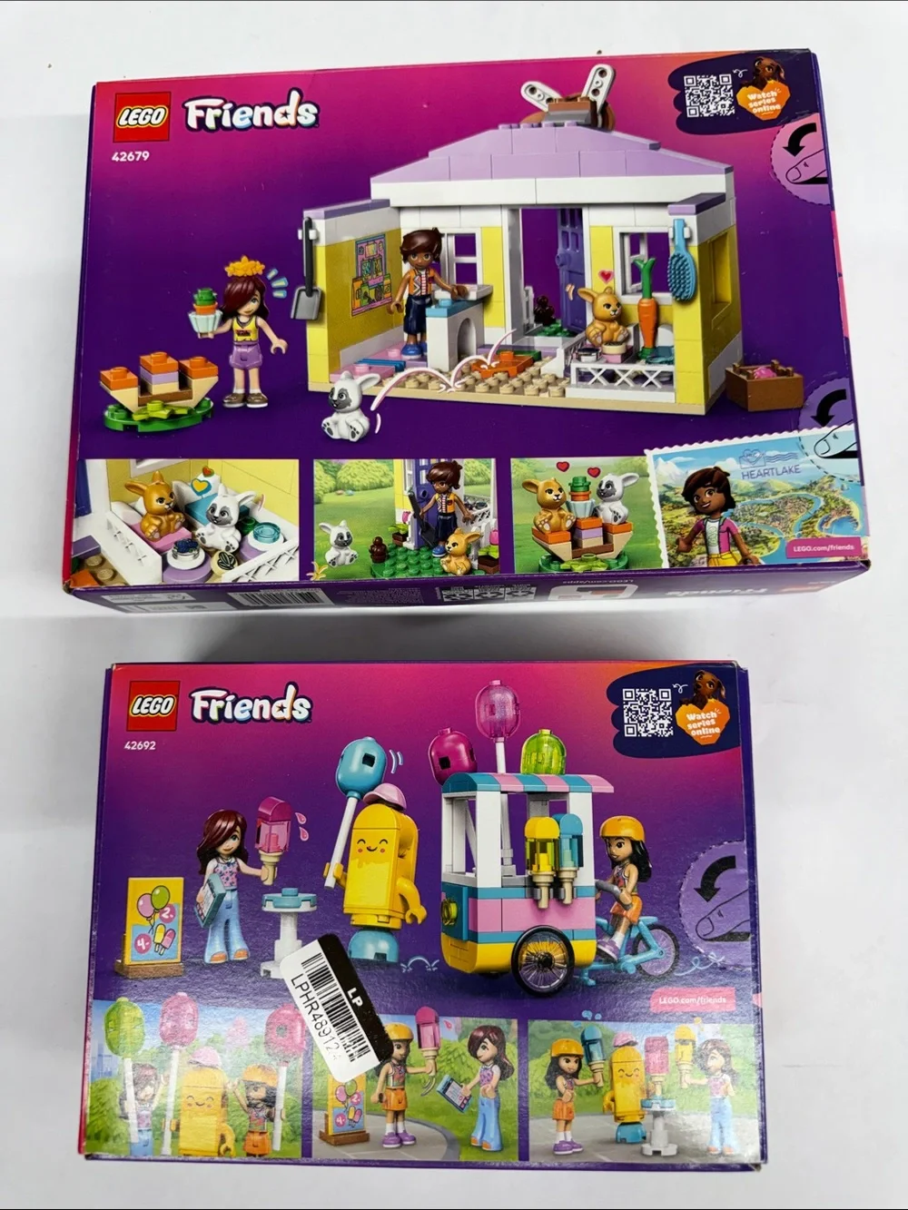 FRIENDS LEGO Bunny Hotel and Ice Cream Stand - NEW Set of 2 - Picture 2 of 3